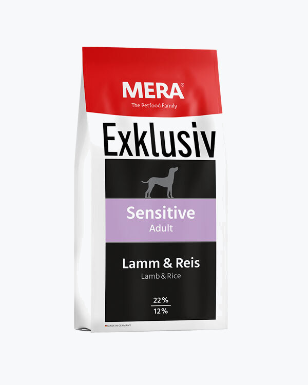Сухий корм для собак з чутливим шлунково-кишковим трактом MERA EX Sensitive Adult Lamm-Reis Adult, з ягнятини та рису, 15 кг.