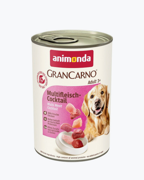 Вологий корм Animonda GranCarno Adult Multi Meat Cocktail мультим'ясний коктейль для собак, 400 г.