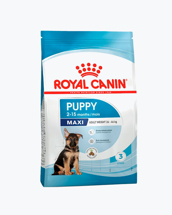 Сухий корм для цуценят великих порід Royal Canin Maxi Puppy до 15 місяців, 4 кг.