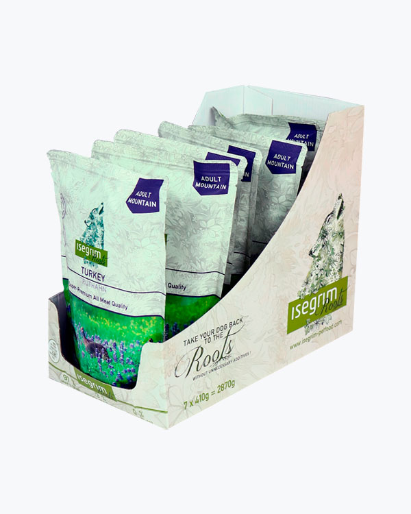 Вологий корм Isegrim Roots для собак, індичка з вівсяним коренем, упаковка 7 шт по 410 г