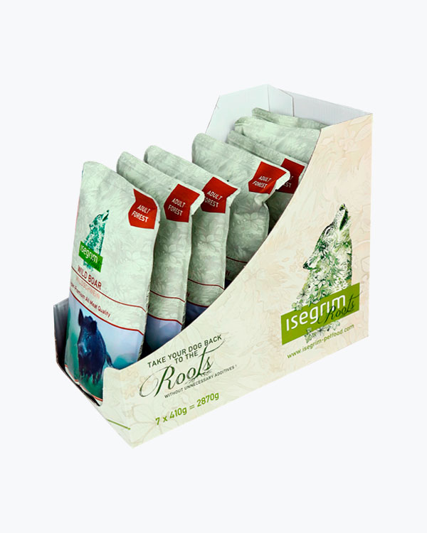 Вологий корм Isegrim Roots для собак, м'ясо дикого кабана з пастернаком, упаковка 7 шт по 410 г