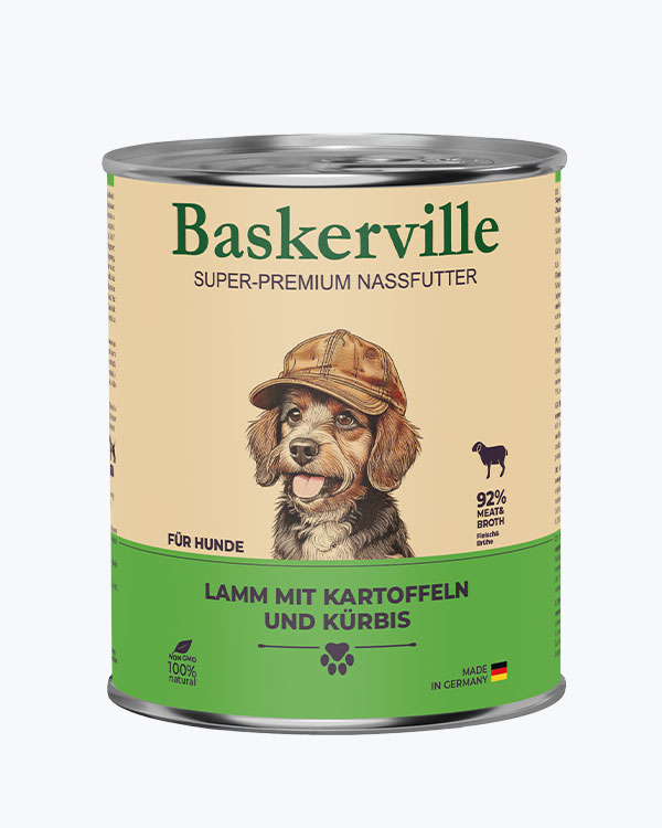 Baskerville Баранина з картоплею та гарбузом повнораціонний вологий корм суперпреміум класу для собак, 800 г