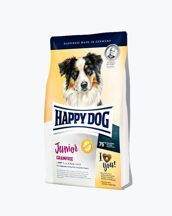 Сухий корм Happy Dog Junior Grainfree, для молодих собак з чутливим шлунком, картопля з домашнью птицею, 10 кг