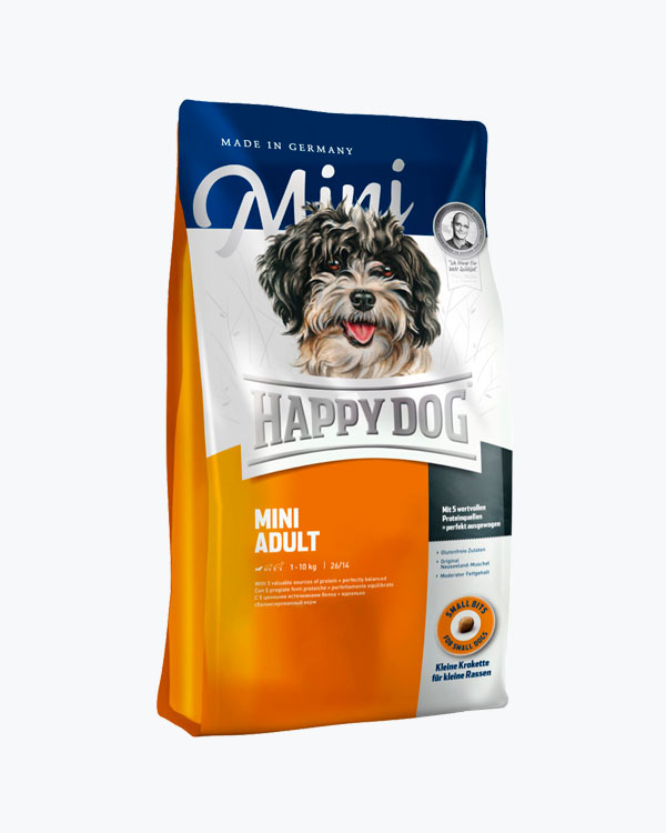Сухий корм Happy Dog Mini, для собак дрібних порід, домашня птиця, 8 кг