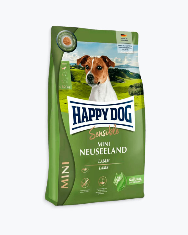 Сухий корм Happy Dog Mini Neuseeland, для собак дрібних порід, ягня, 8 кг