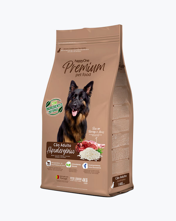 Сухий гіпоалергенний корм happyOne Premium Adult Dog Hypoallergenic для дорослих собак, 4 кг