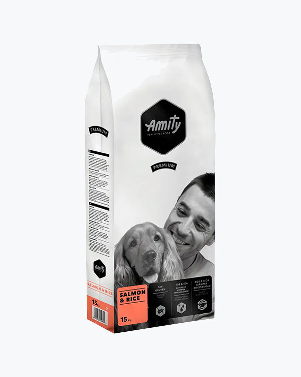 Сухий корм AMITY Salmon & Rice, для собак, гіпоалергенний, лосось з рисом, 15 кг