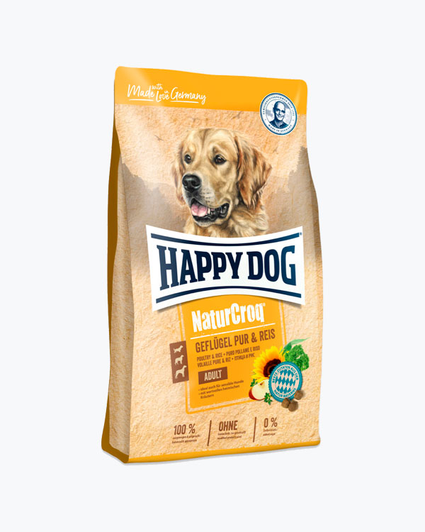 Сухий корм Happy Dog NaturCroq Geflugel Pur&Reis, для собак, птиця з рисом, 15 кг