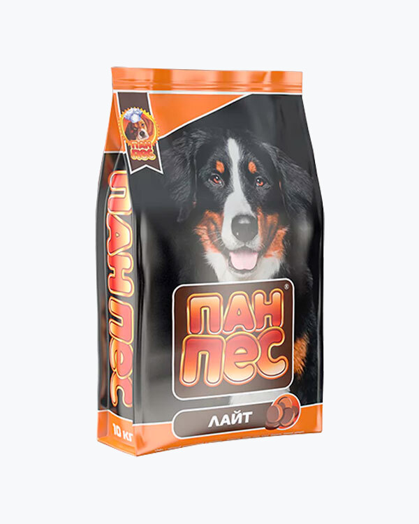 Сухий корм Пан-Пес Лайт, для малоактивних собак усіх порід схильних до повноти, 10 кг