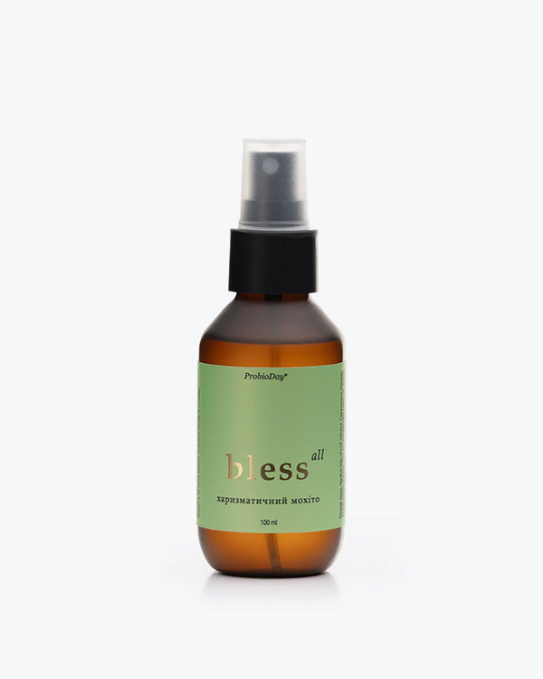 Парфумований спрей ProbioDay Bless Харизматичний Мохіто, з пробіотиками, для догляду за шерстю, мохіто, 100 мл