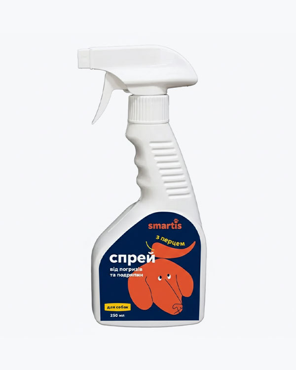 Спрей SMARTIS, від погризів та подряпин з перцем, для собак, 250 мл