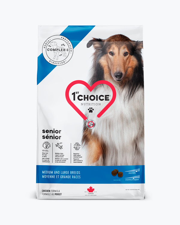 Сухий корм 1st Choice Senior Medium and Large Сhicken, для середніх та великих порід собак, з куркою, 12 кг