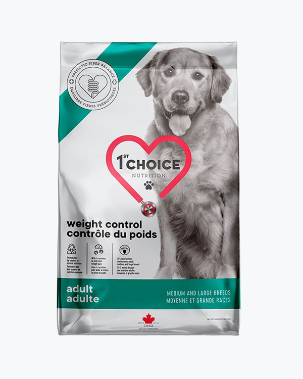 Сухий корм 1st Choice Adult Weight Control Medium and Large, для середніх та великих порід собак, з куркою, 10 кг