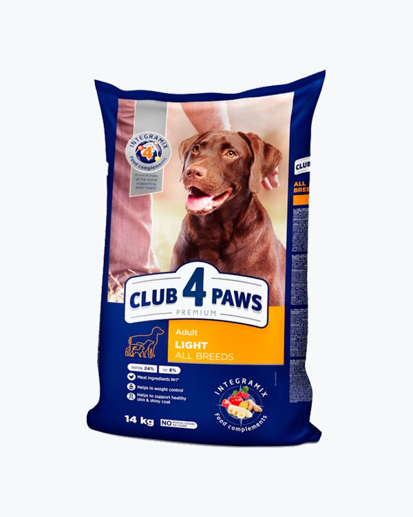 Сухий корм Club 4 Paws для контролю ваги дорослих собак, 14 кг