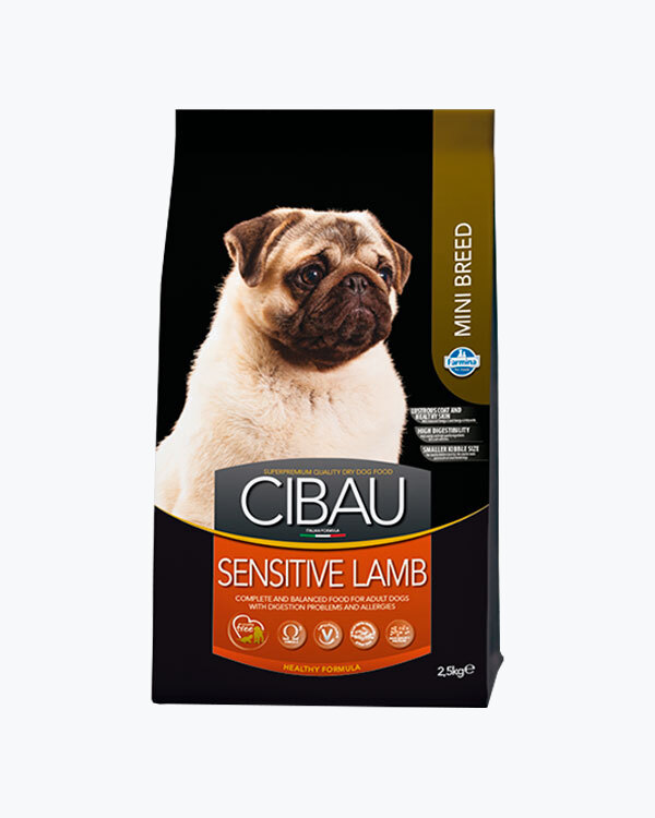 Сухий корм Farmina Cibau Sensitive Mini, для собак дрібних порід з чутливим травленням, ягня, 2.5 кг