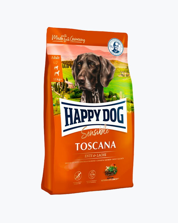 Сухий корм Happy Dog Supreme Sensible Toscana, для собак, качка з лососем, 12.5 кг