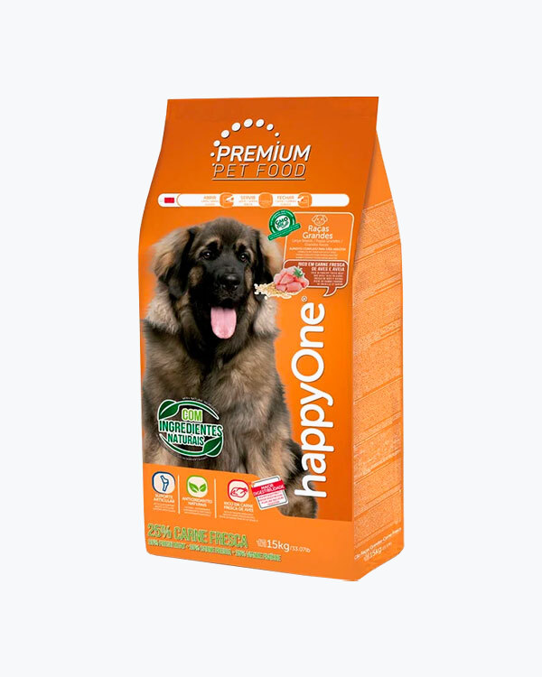 Сухий корм happyOne Premium Dog Large Breeds Fresh Meat для собак великих порід зі свіжим м'ясом, 4кг.