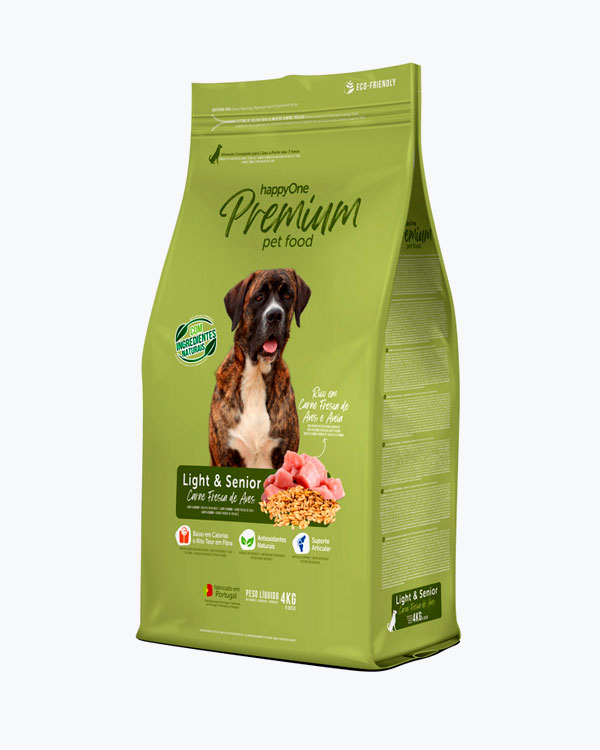 Сухий корм happyOne Premium Dog Light & Senior Fresh Meat для літніх собак зі свіжим м'ясом, 4 кг