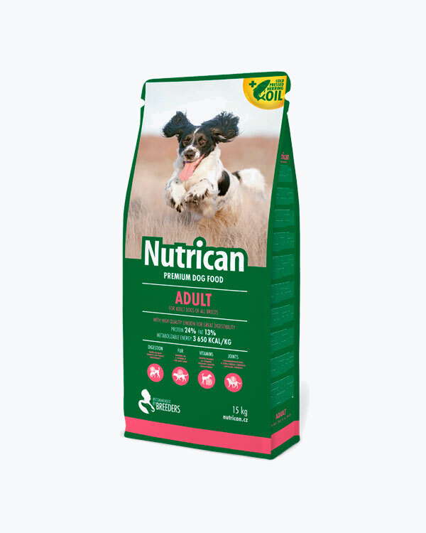 Сухий корм Nutrican Adult, для собак, курка, 15 кг