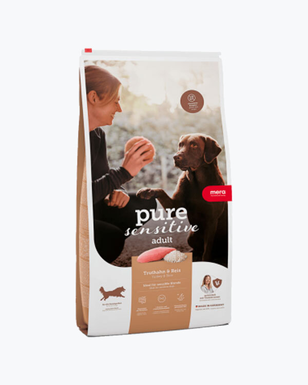 Сухий корм для дорослих собак MERA ps Truthahn&Reis, з індичкою та рисом, 1 кг.
