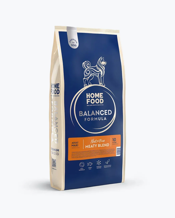 Сухий корм для дорослих собак великих порід Home Food Nutritive Balanced Formula, м’ясне асорті, 10 кг