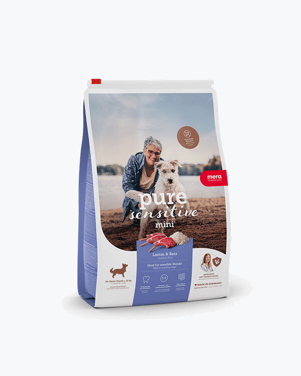 Сухий корм для дорослих собак маленьких порід MERA ps Mini Lamm&Reis, з ягнятини та рису, 4 кг.