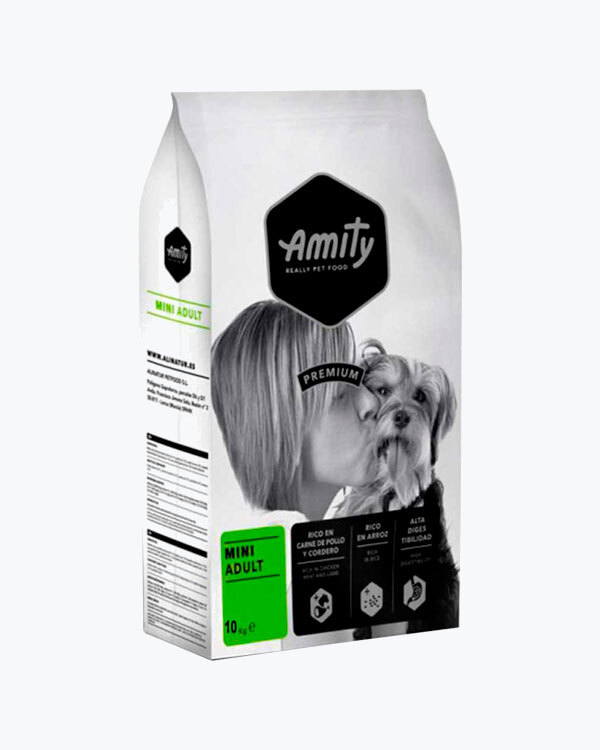 Сухий корм AMITY Mini, для собак дрібних порід, курка з ягням, 10 кг