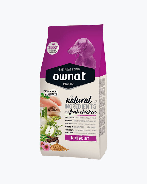 Сухий корм Ownat Classic Mini Adult, для собак дрібних порід, курка, 4 кг